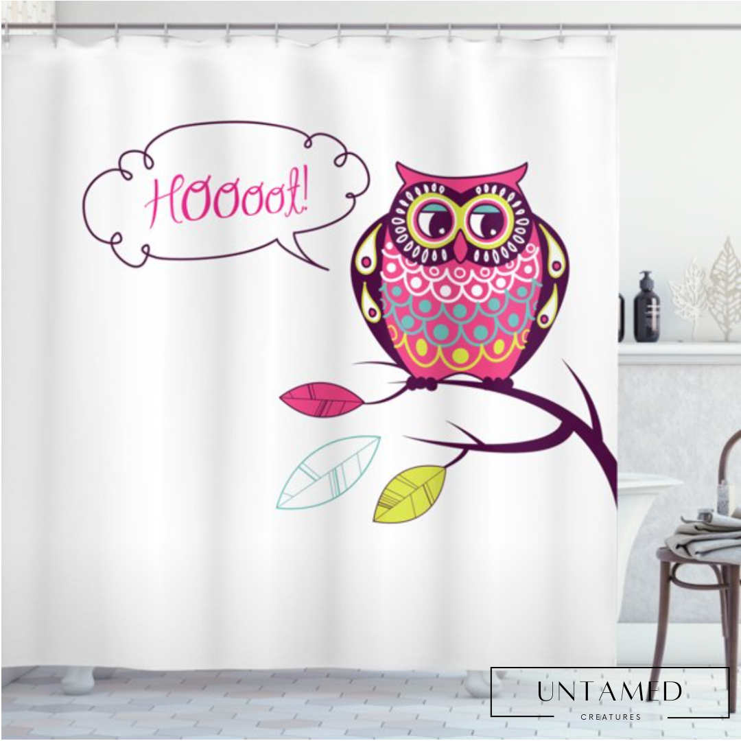 Owl Bathroom Curtain