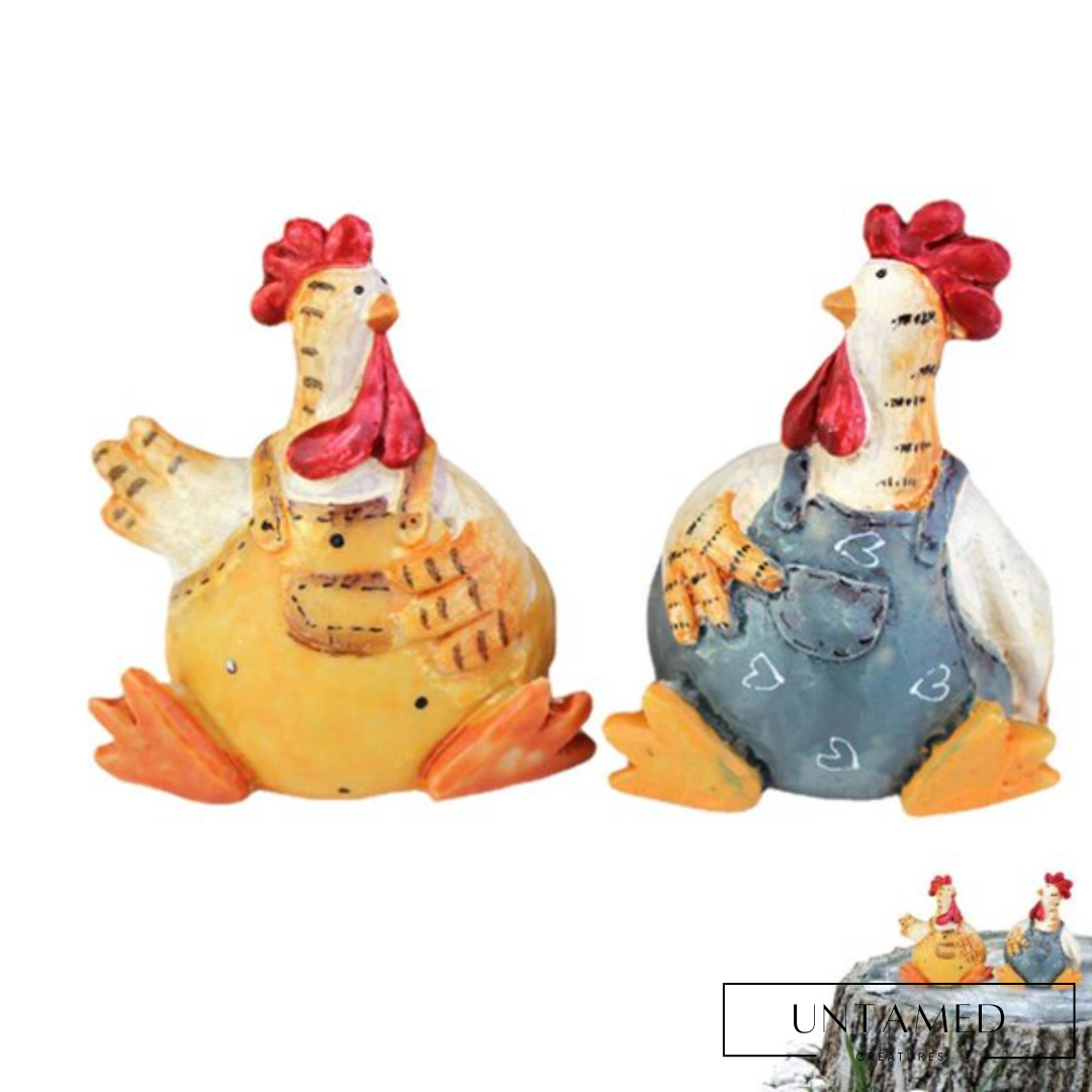 Resin Chicken Figurine