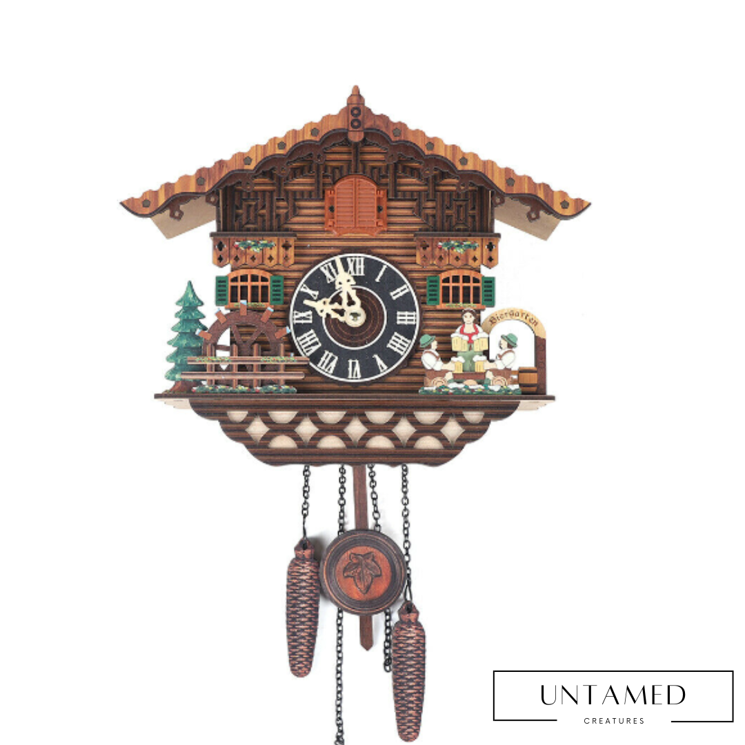 Wooden Wall Cuckoo Bird 3D Clock
