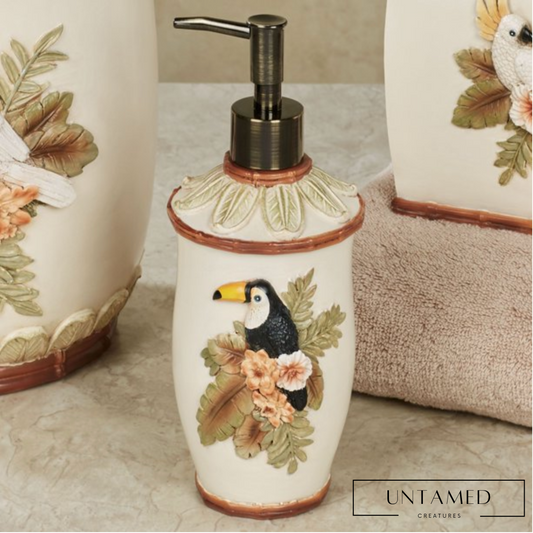 Bird Bathroom Refillable Lotion Soap Dispenser