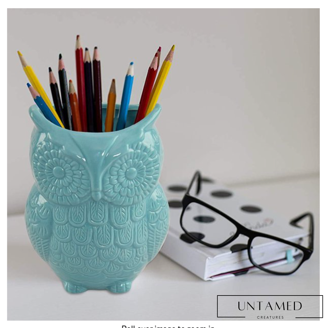 Multipurpose Owl Ceramic Jar