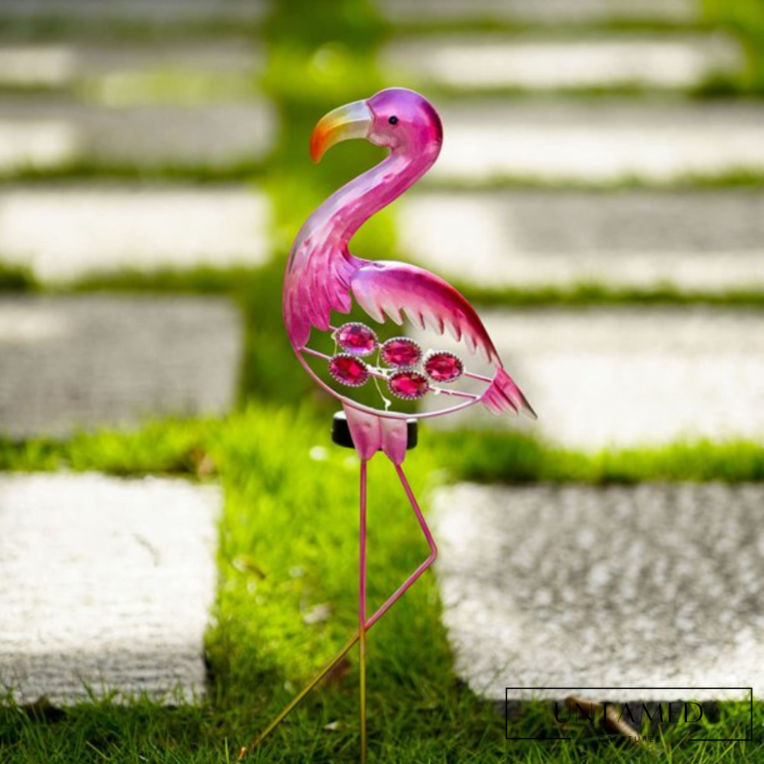 Solar Outdoor Flamingo Lights