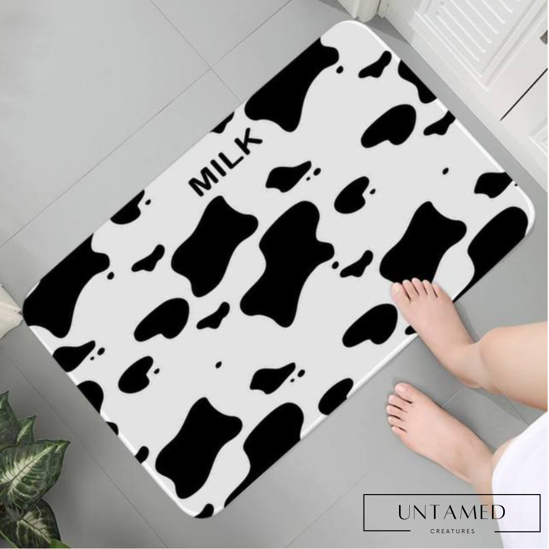 Cow Texture Floor Bathroom Mat