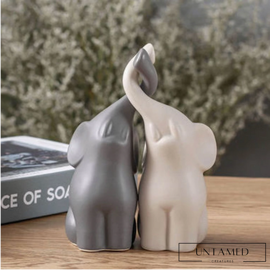 Ceramics Elephant Figurines