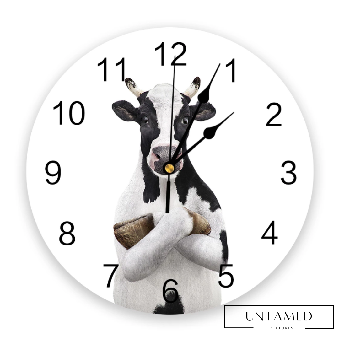 Cow Farm Wall Clock