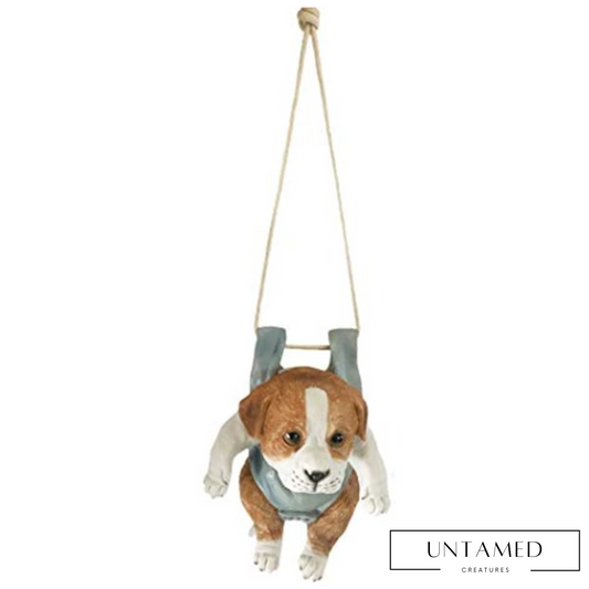 Hanging Ceramic Dog Decor