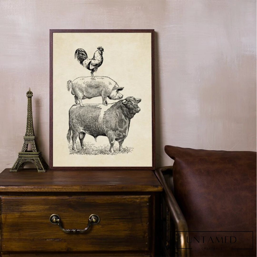Cow Canvas Painting