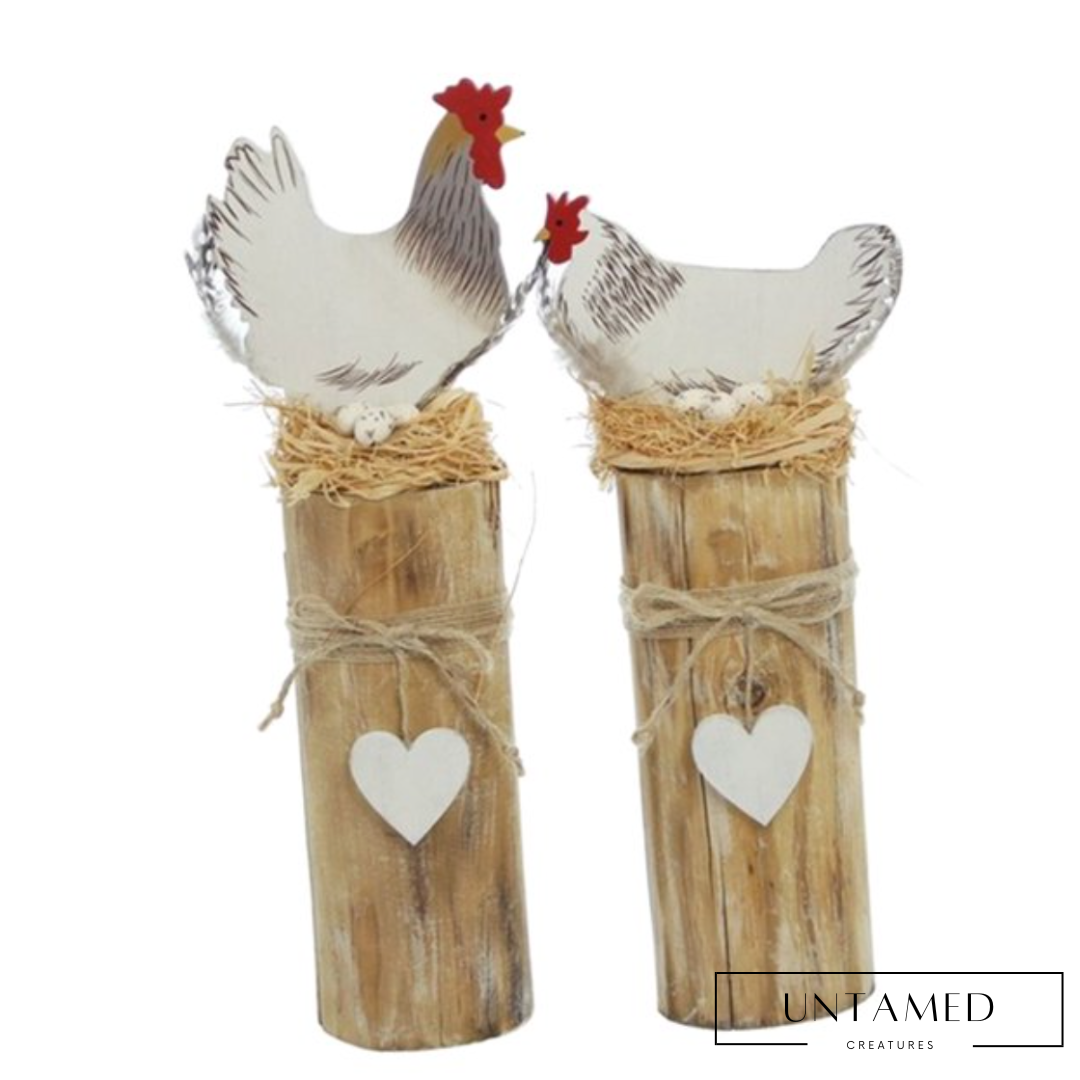 Chicken Wooden Art Decor