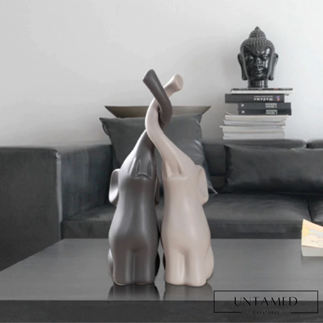 Ceramics Elephant Figurines