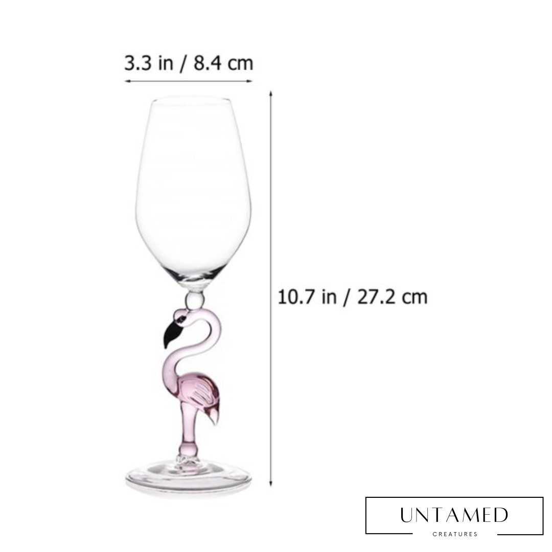 Flamingo Wine Glass