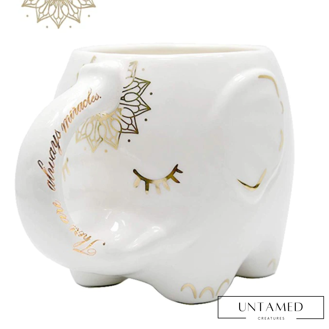 Handmade Elephant Ceramics Nordic Cup