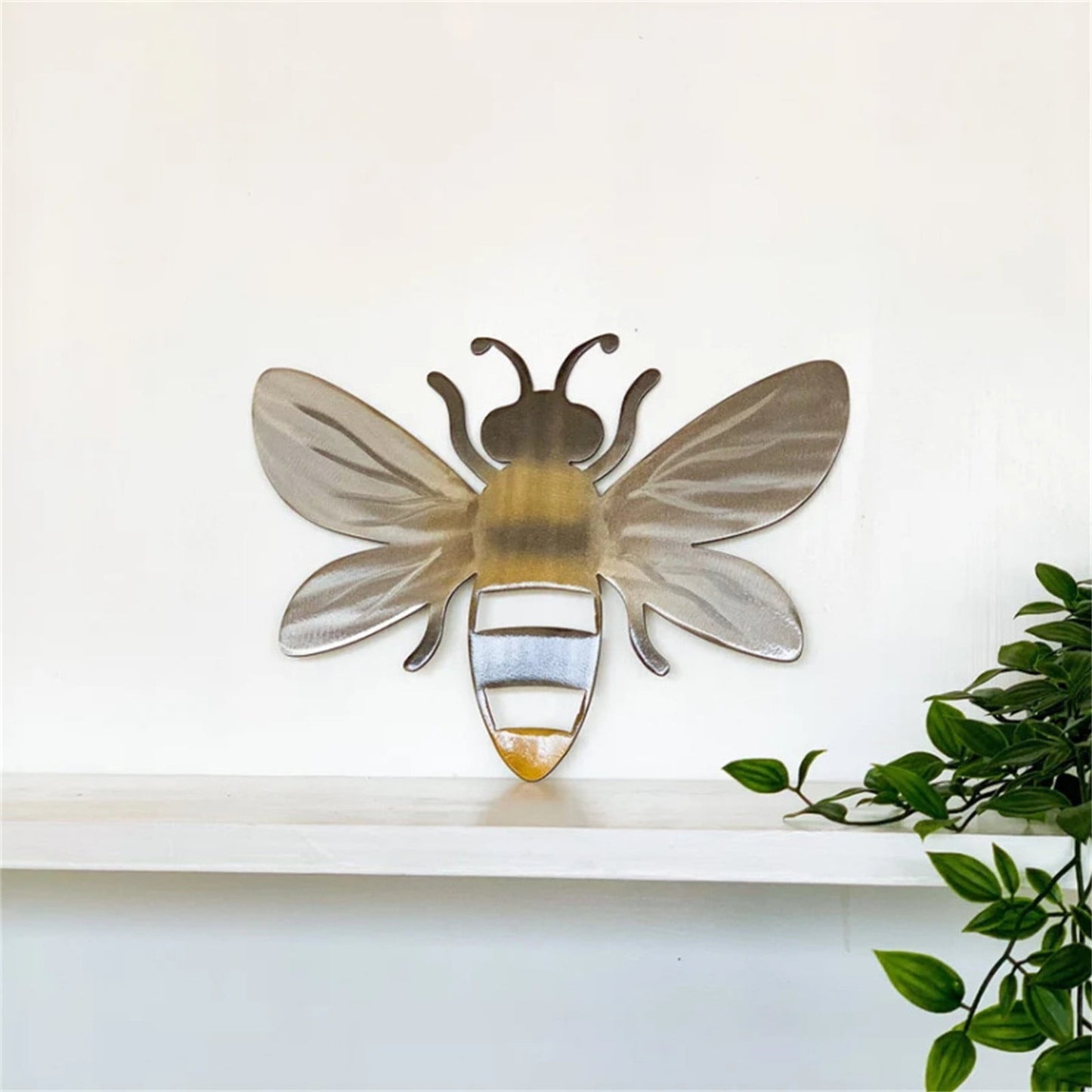 Cute Gift! Metal Wall Decor, Bee, Decorative Boho Art For Living Room,