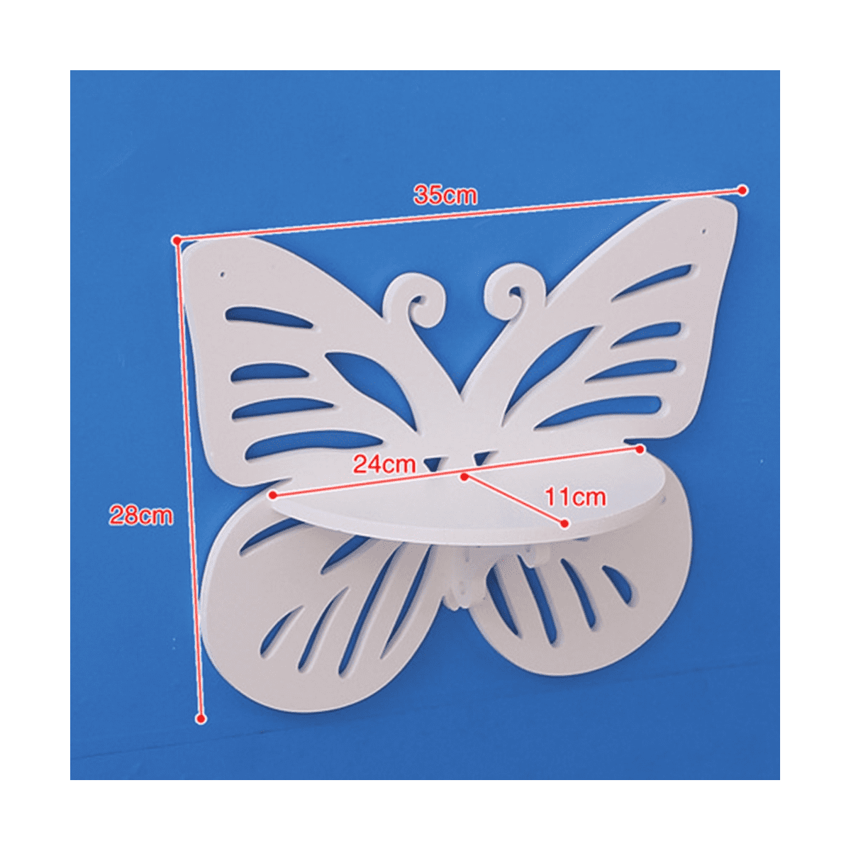 Butterfly Floating Wall Shelves – Set of 3