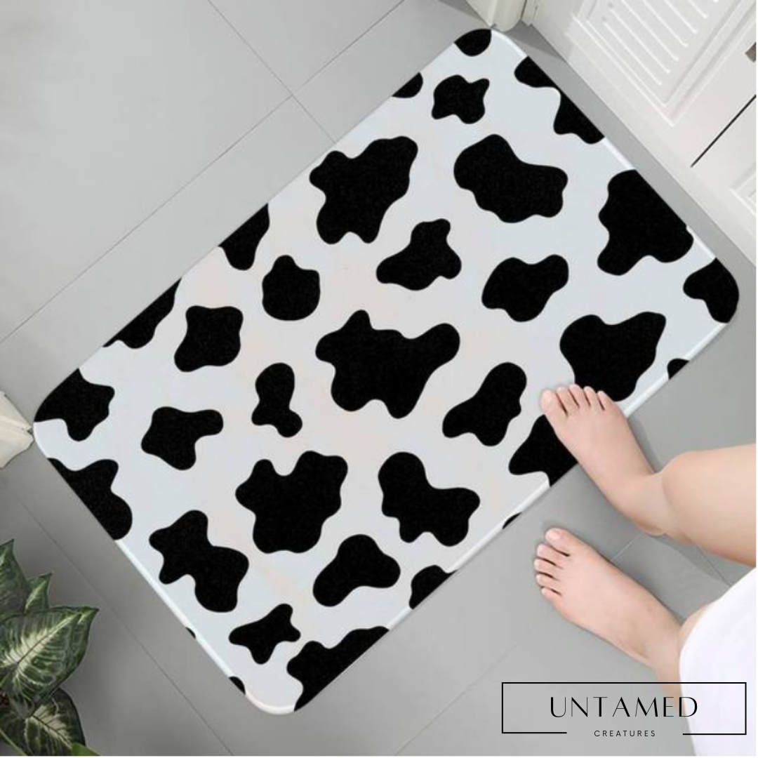 Cow Texture Floor Bathroom Mat