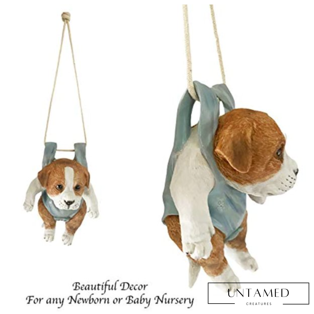 Hanging Ceramic Dog Decor