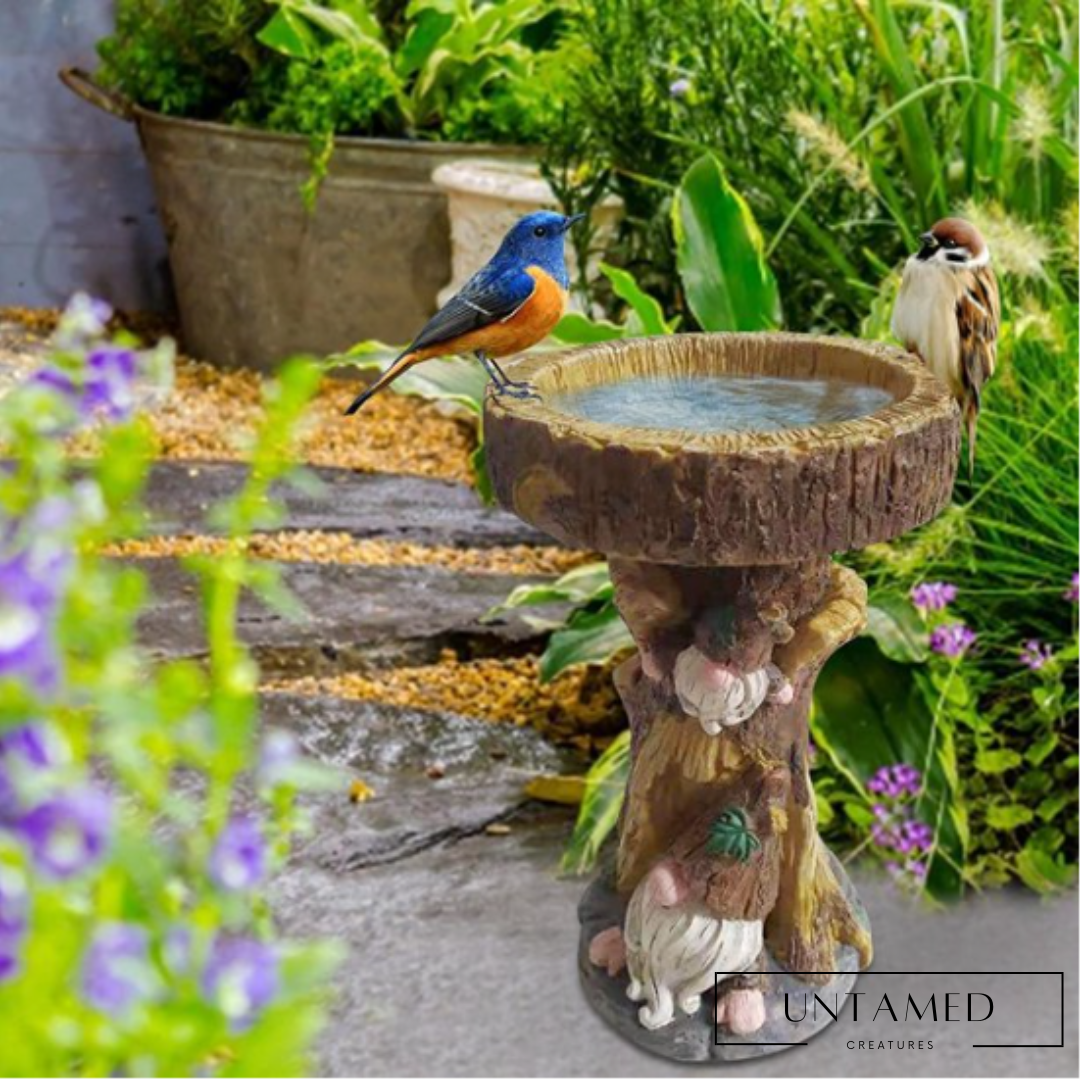 Resin Bird Bath Garden Decor