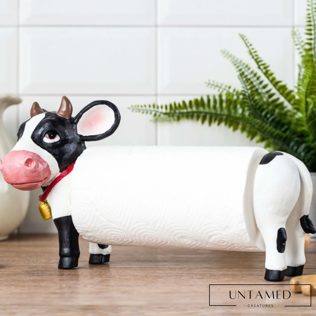 Cow Paper Towel Holder