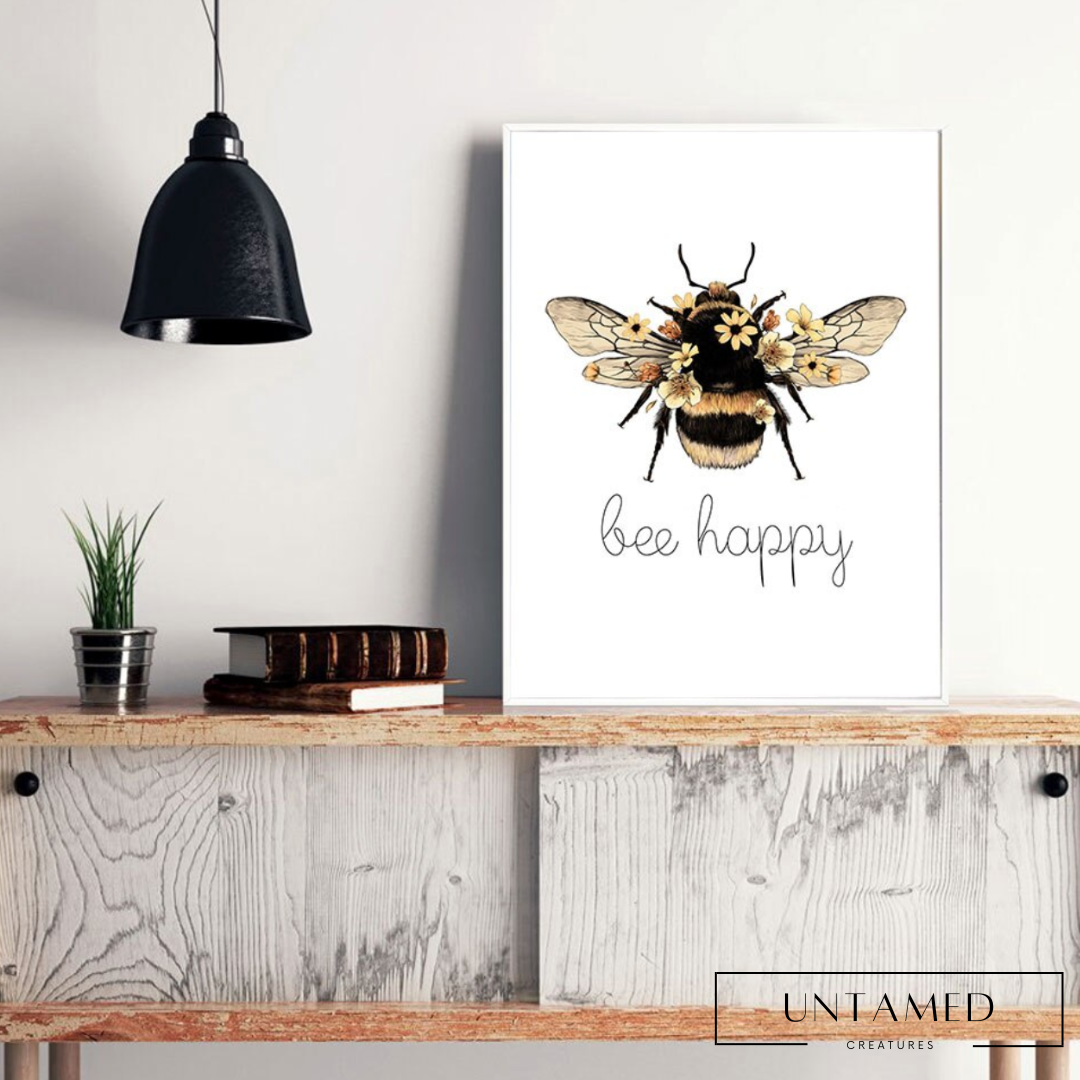 Bee Yourself Canvas Poster