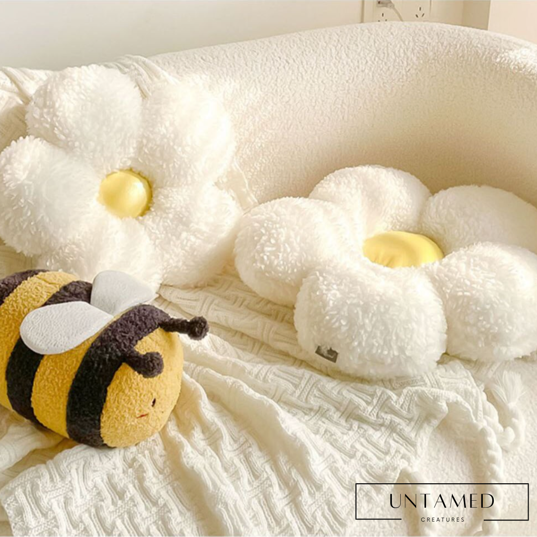 Bee and Flower Hug Pillows
