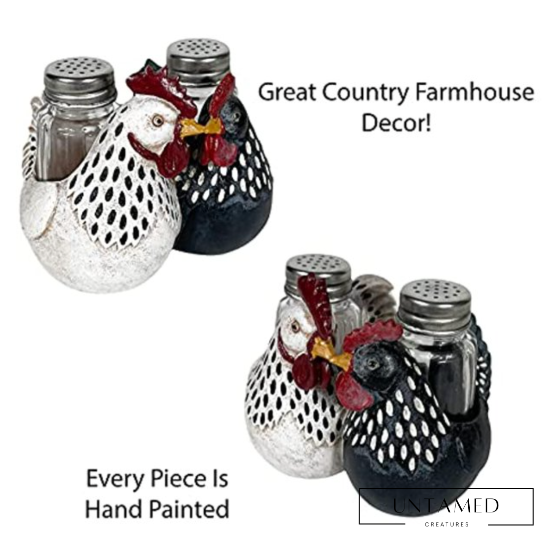 Country Chicken Double Chickens Salt and Pepper Shaker