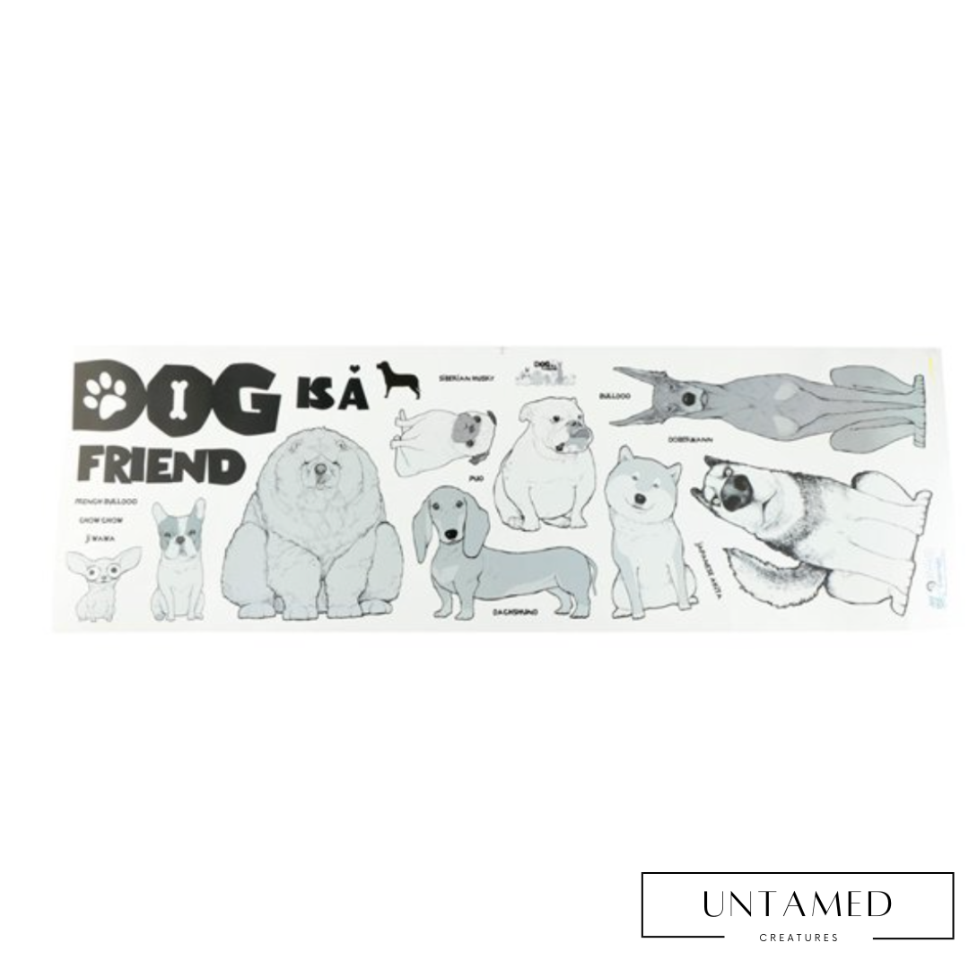 Dog is a friend wall sticker
