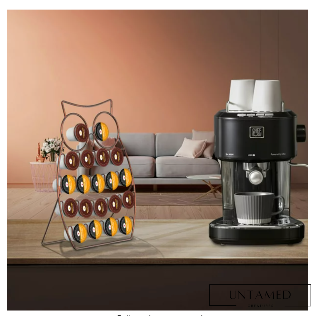 Owl Coffee Pods Organizer Holder