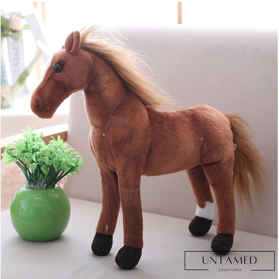 Simulation Horse Plush Toy