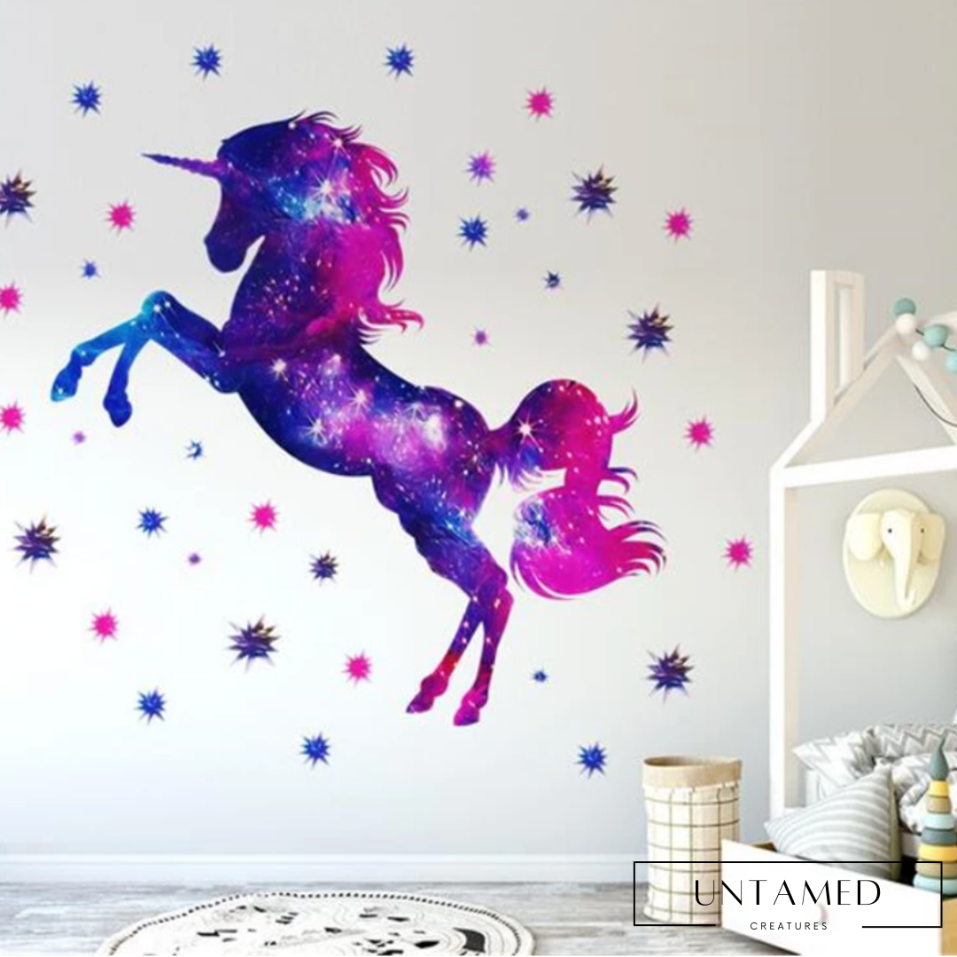 Vivid Unicorn Wall Sticker – Untamed Creatures
