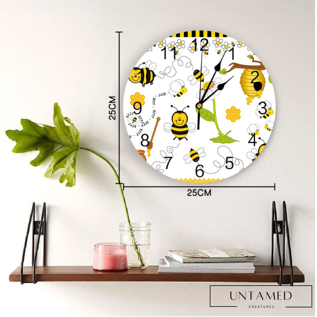 Silent Bee Wall Clock