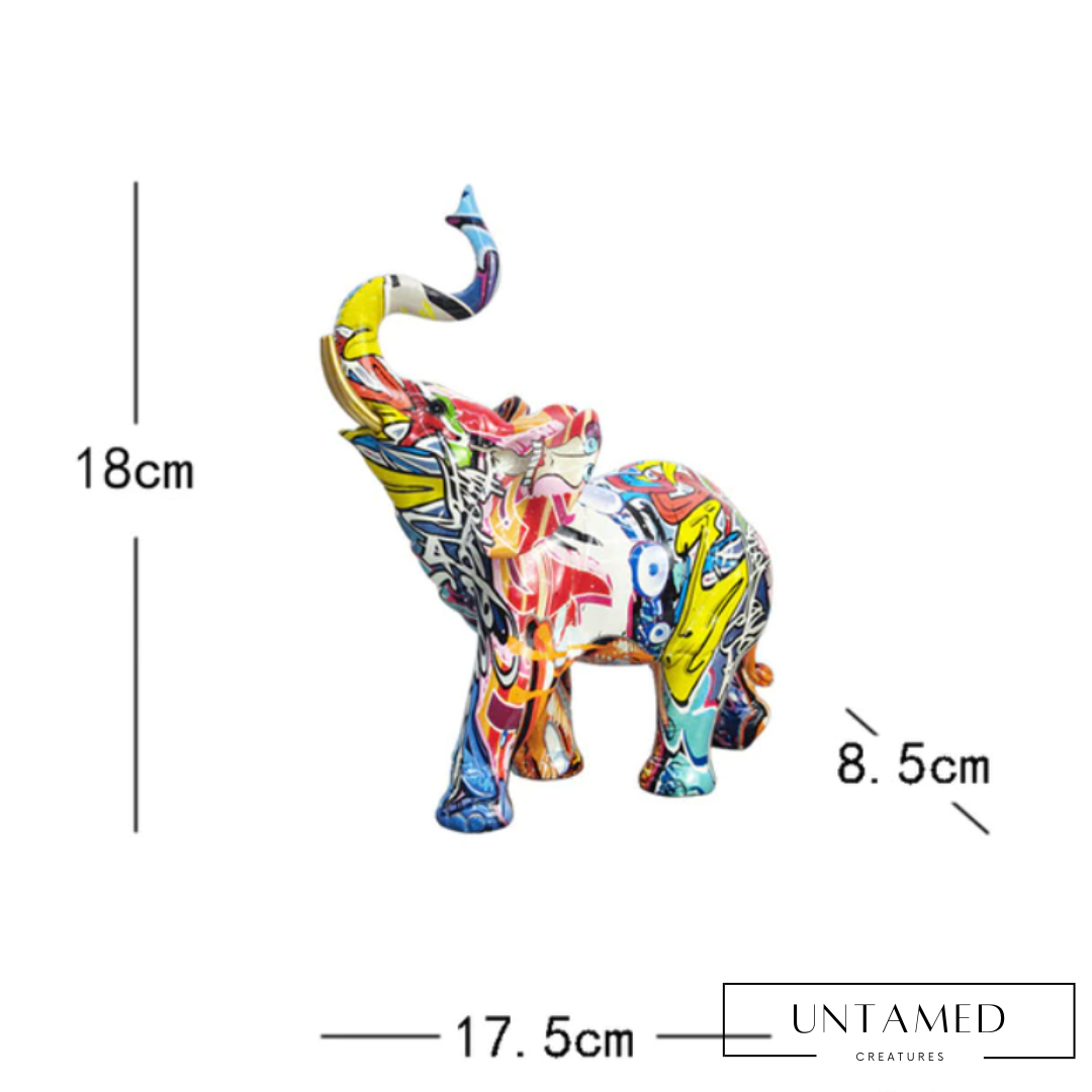 Modern Art Dazzle Elephant Handicraft decoration