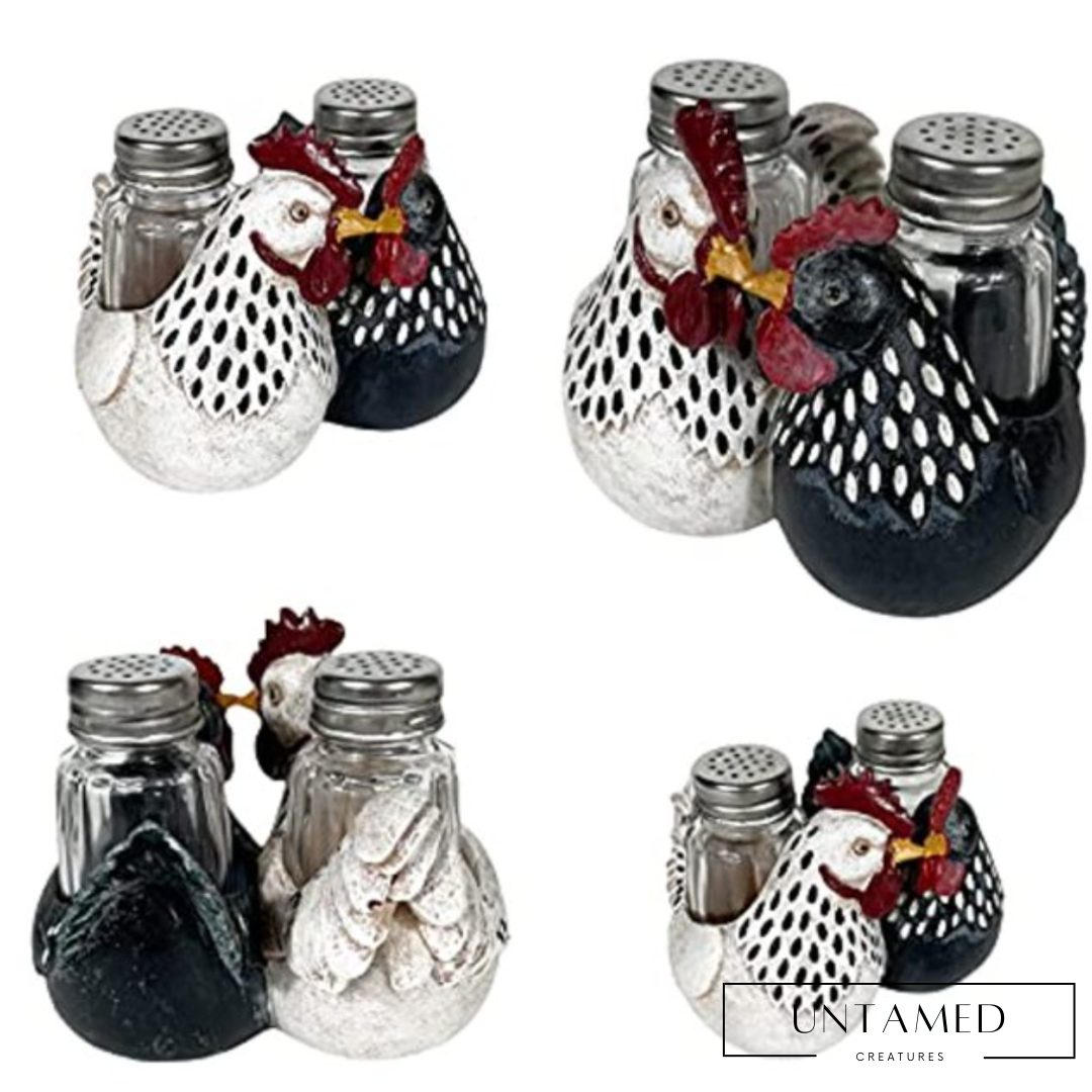 Country Chicken Double Chickens Salt and Pepper Shaker