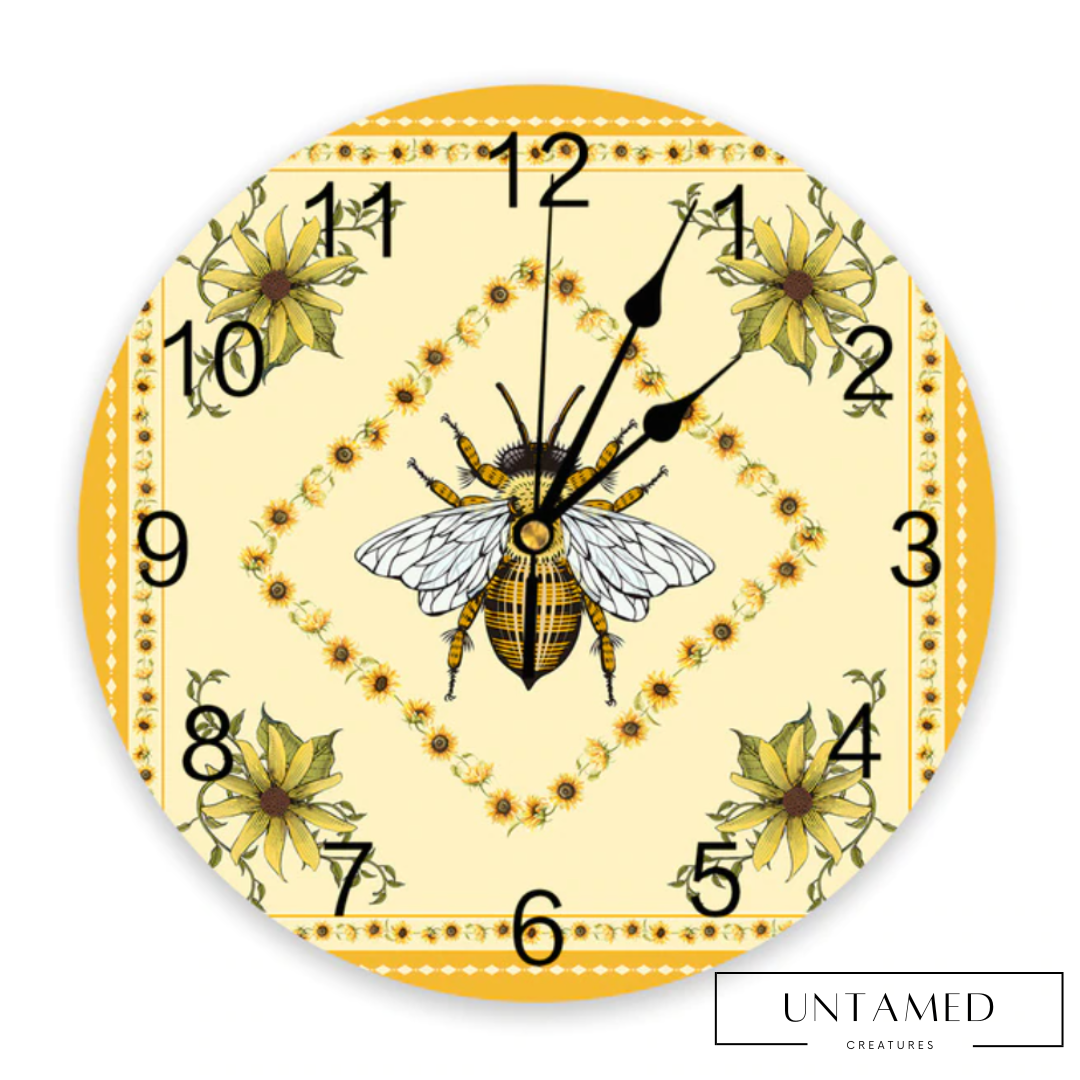 Silent Bee Wall Clock
