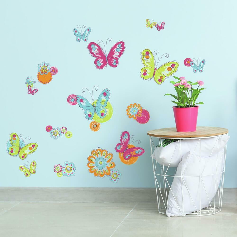 Serene Brushwork Butterfly Wall Decals