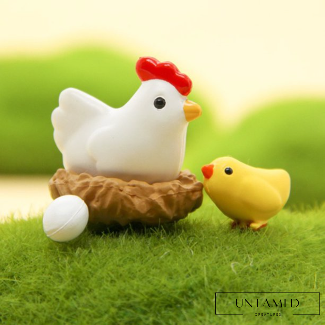 Miniature Chicken Family