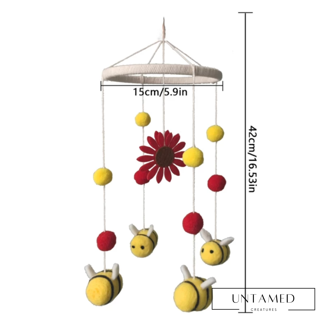 Sunflower Bee Wind Chime