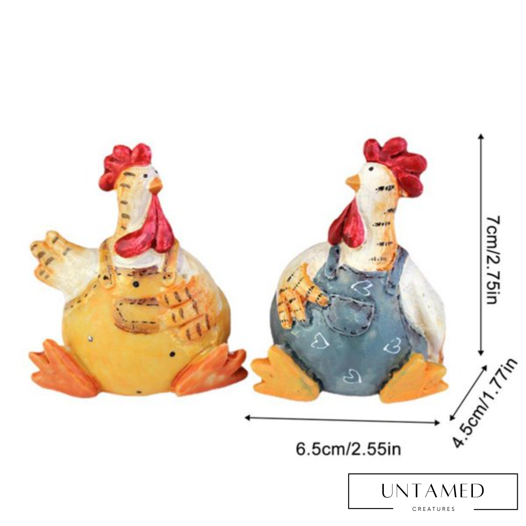 Resin Chicken Figurine