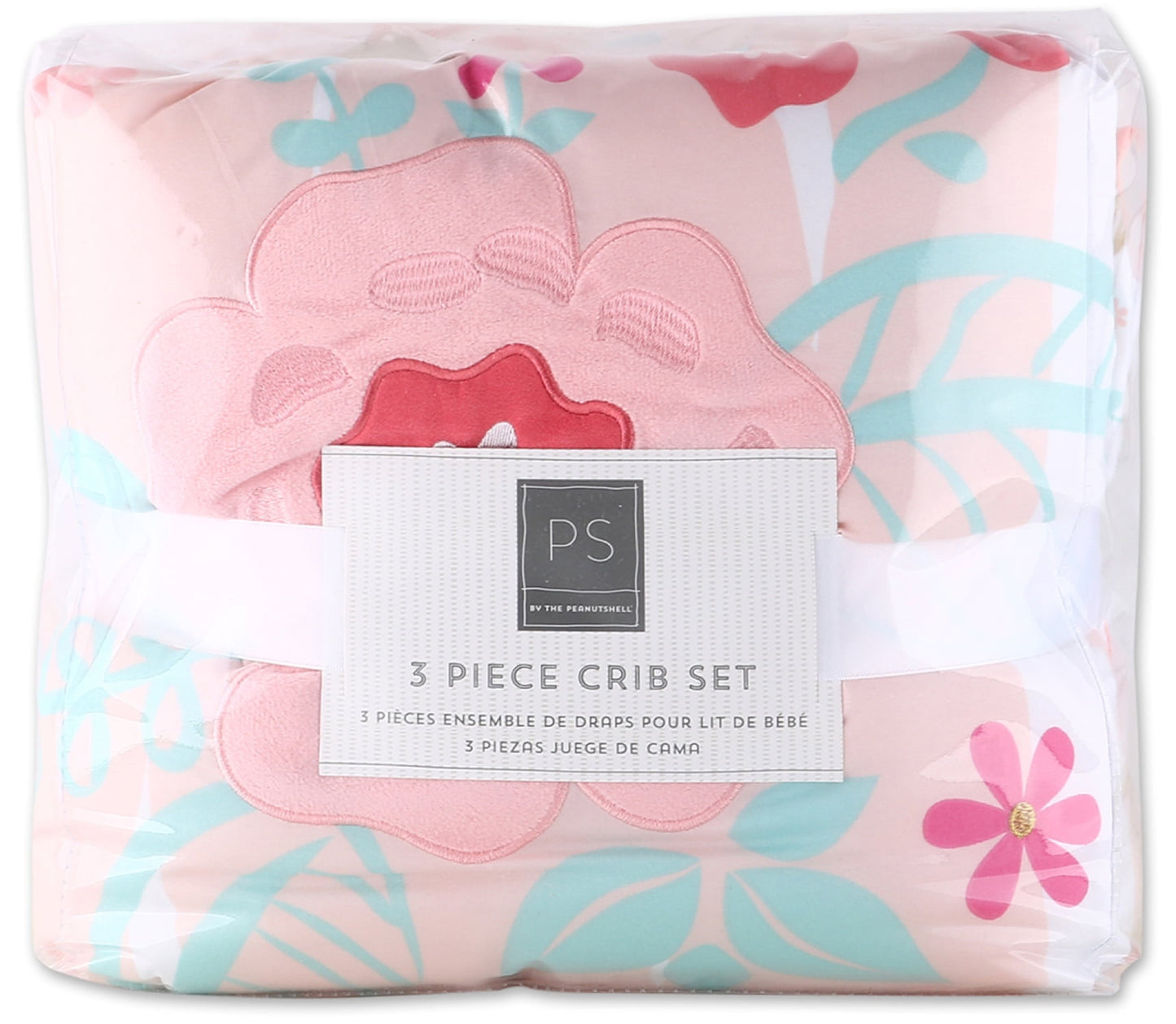 Fluttering Blossom 3-Piece Crib Bedding Set