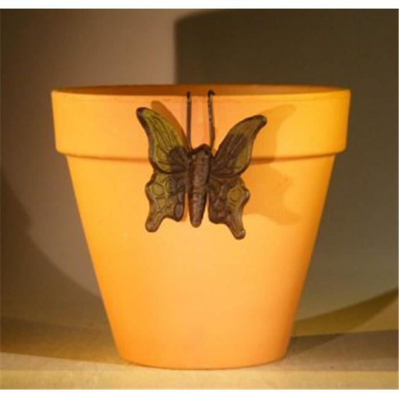 Cast Iron Butterfly Hanging Garden Pot - 3.25" x 3"
