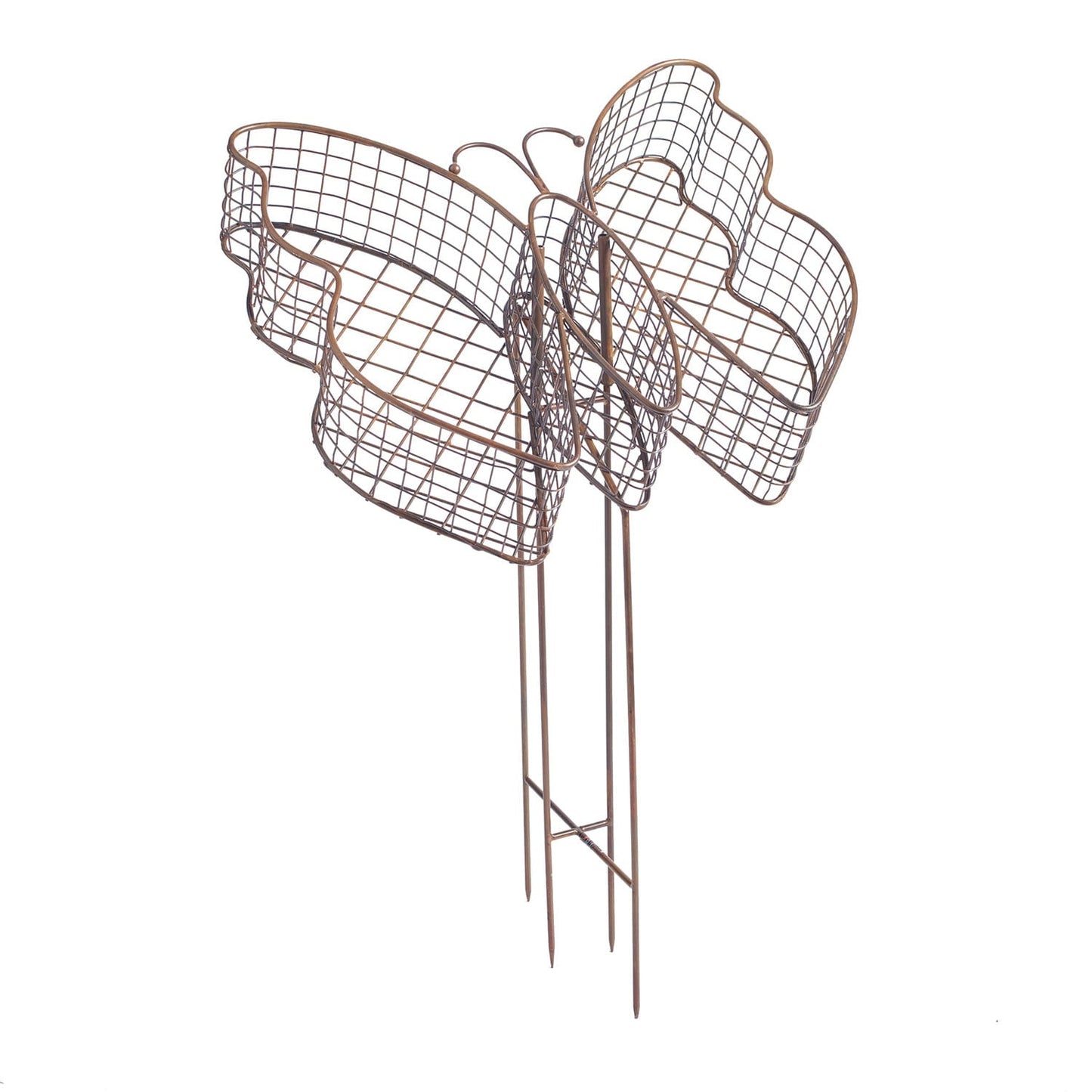Flamed Stainless Steel Butterfly Garden Stake