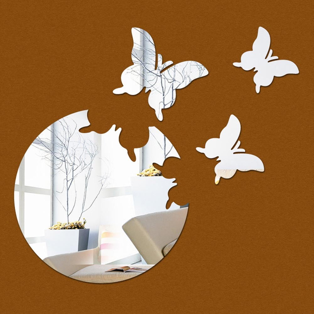 Butterfly Acrylic Wall Mirror Decal Set