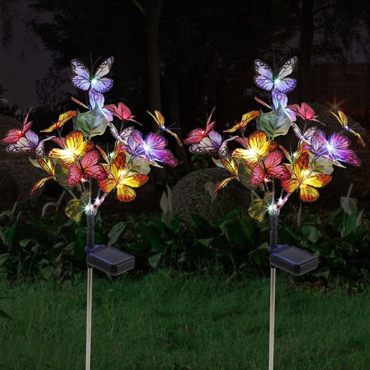 Enchanting Butterfly Solar Garden Stake Lights – 2 Pack