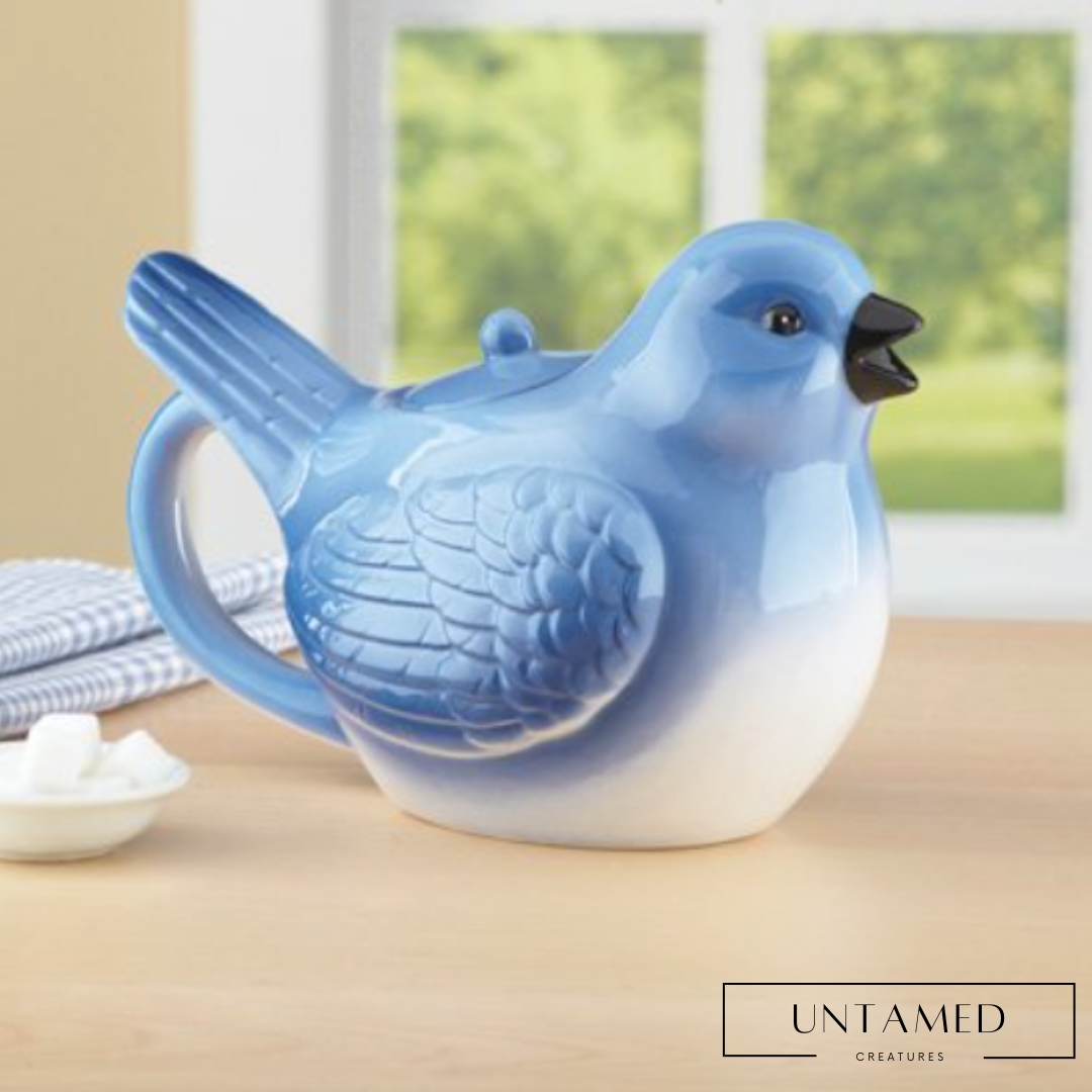 Bluebird Ceramic Teapot