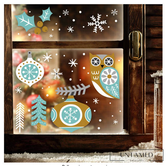 Owl Forest Snowflake Wall Decoration