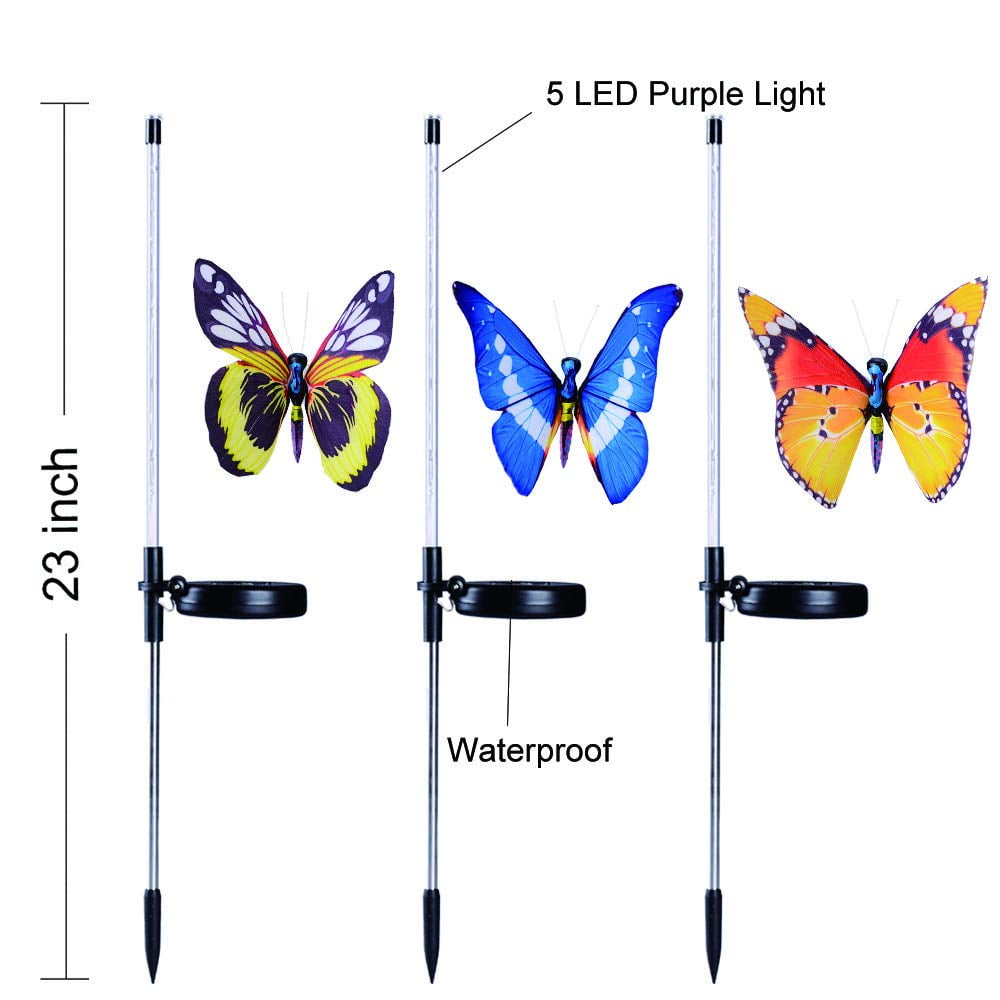 Butterfly Bliss Solar Garden Lights
