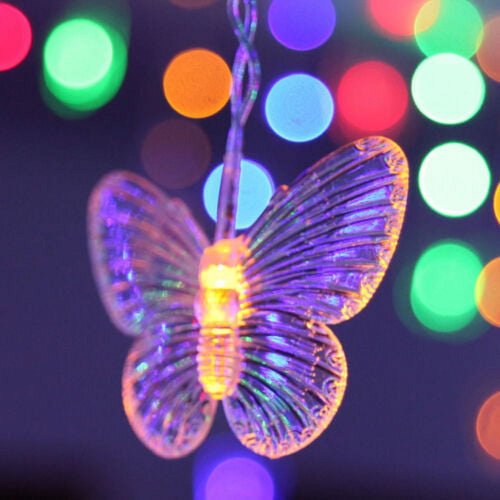 Multicolor Butterfly Electric Decorative Lights with LED String Curtain Room Decor