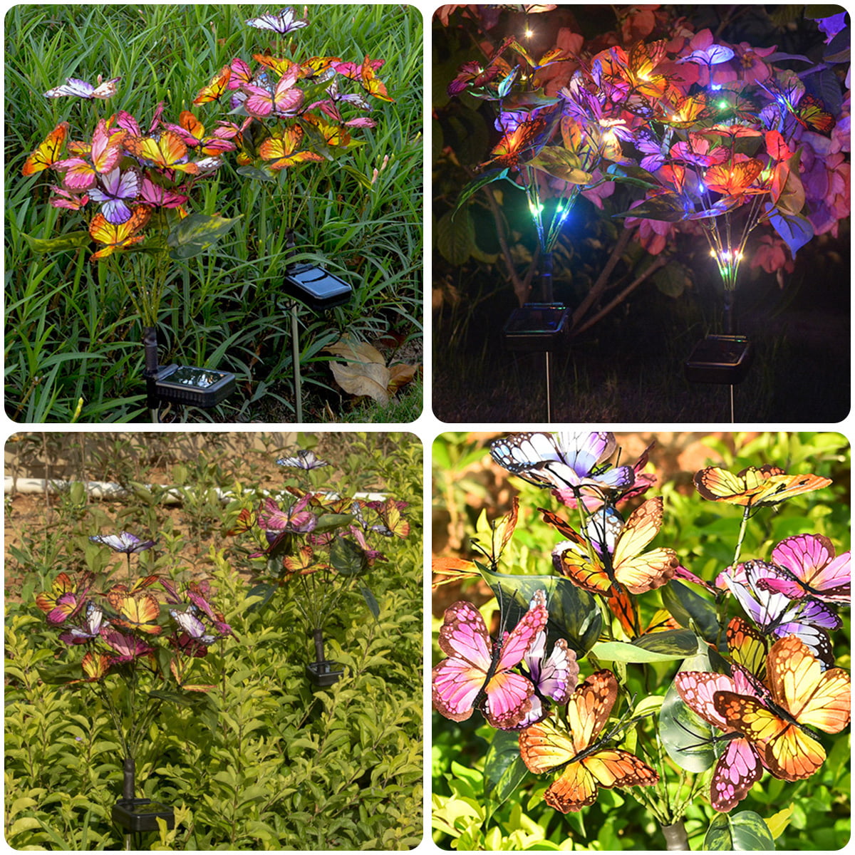 Enchanting Butterfly Solar Garden Stake Lights – 2 Pack