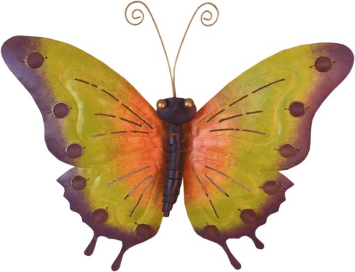 Handmade Tin Metal Butterfly Wall Decor for Garden or Home